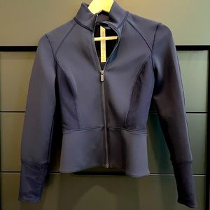 Lululemon navy scuba zip up running jacket size 4